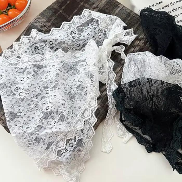 Jupe courte triangulaire et mi-longue en tissu avec garniture en dentelle douce pour femmes, style empilé et coréen, idéale pour les occasions spéciales et la mode quotidienne
