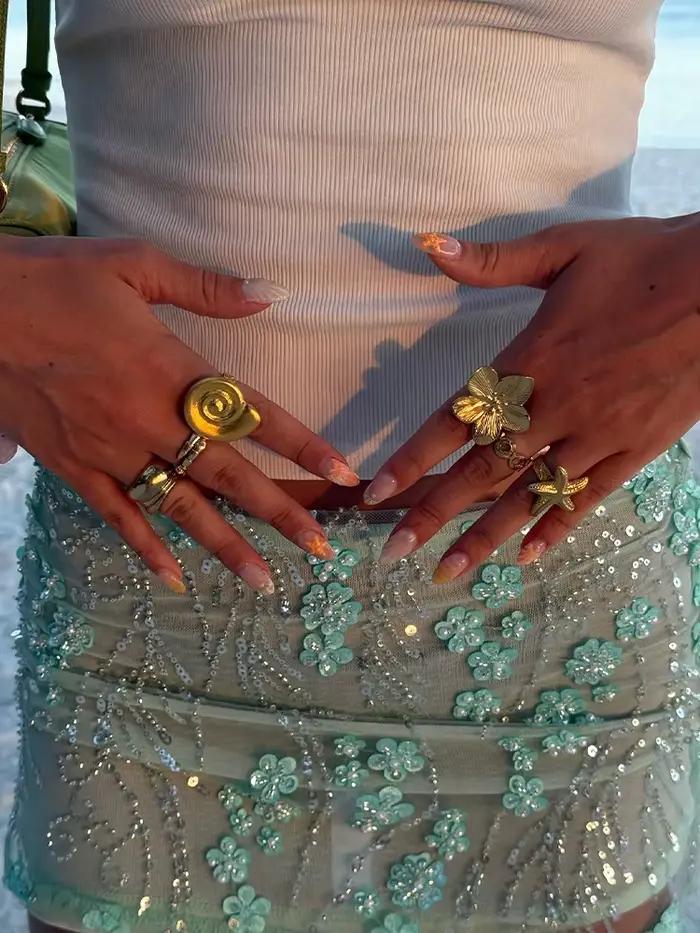 Jupe à paillettes perlées vert menthe maille bonbon taille haute amincissante preppy chic pour femmes soirées mariages galas et occasions spéciales