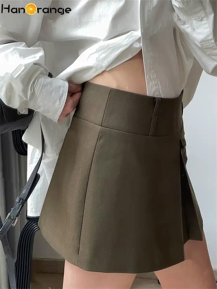 Nouvelle jupe courte décontractée à porter des deux côtés