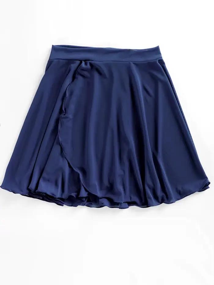 Jupe mi-longue de danse classique en gaze filet avec taille élastique
