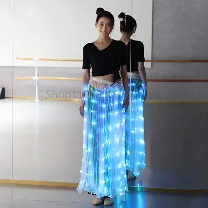 Jupe de danse lumineuse Led colorée Multiple pour adultes
