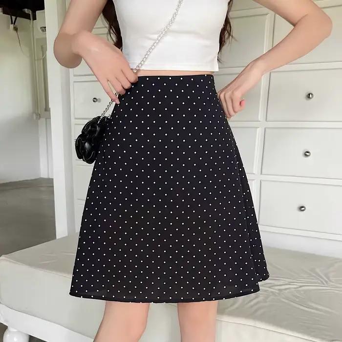 Jupes pour femmes taille haute Midi femme jupe rouge Chic et élégant été 2025 Streetwear tendance