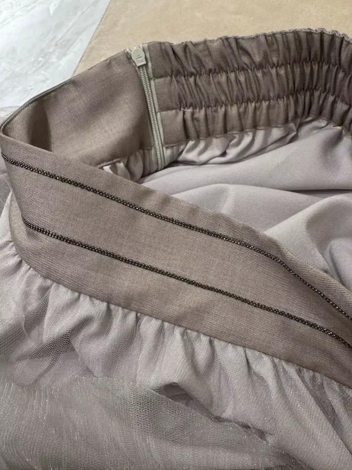 Jupe mi-longue pour femme, polyvalente et élégante, à la mode