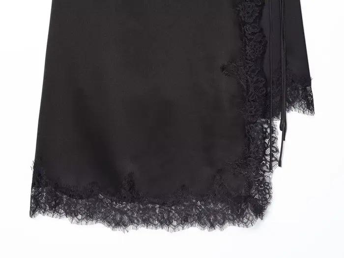 Jupe BSAY en polyester élégante asymétrique pour femmes automne hiver soirée Noël