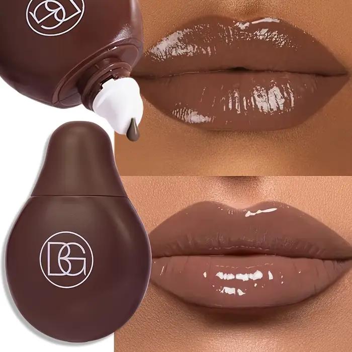 BEAUTY GLAZED – brillant à lèvres 4 couleurs, huile pour adolescents, hydratant, baume à lèvres, haute brillance et brillant à lèvres, soin sec longue durée