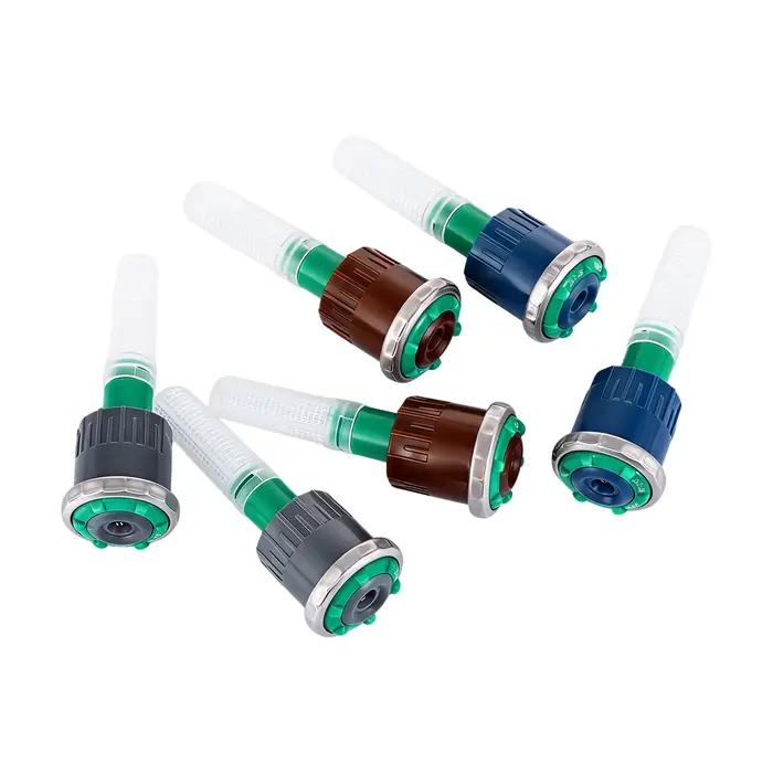Arroseur rotatif à buse réglable avec arc de 90-210/360 degrés, portée de 2,5-9,1 m pour l'irrigation des jardins, buse de dispersion Ray Jet