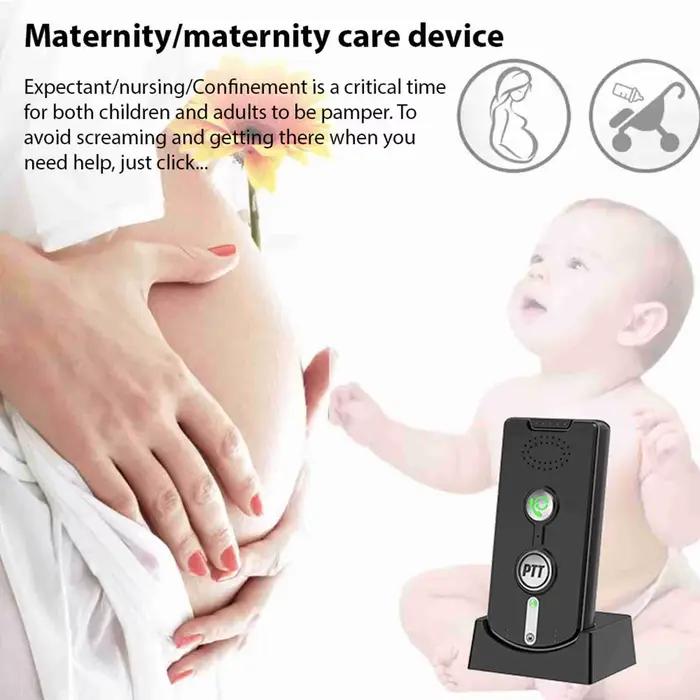 Interphone vocal sans fil, 2 pièces, longue portée de 1000 mètres, interphone de conversation bidirectionnel Portable pour personnes âgées, pour maison, Villa, hôpital