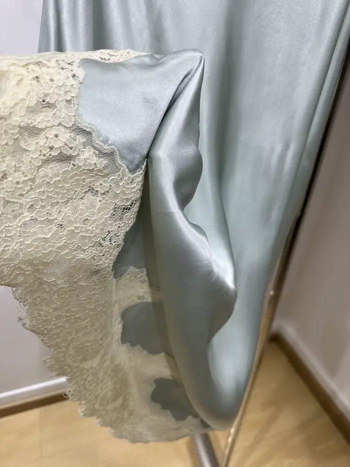 Jupe midi élégante pour femme en dentelle brodée