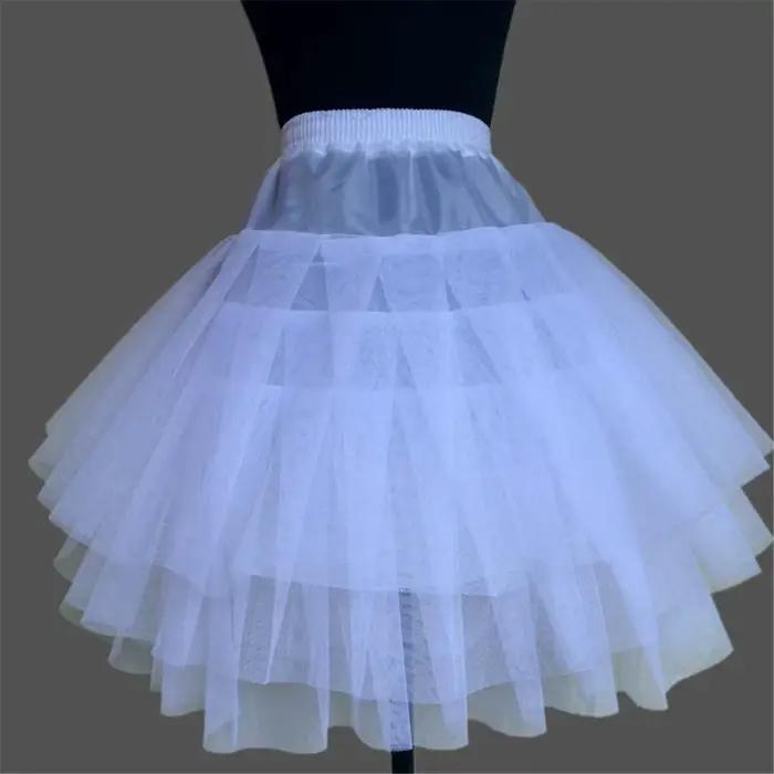 Nouvelle jupe courte vintage à 3 couches en organza bouffant