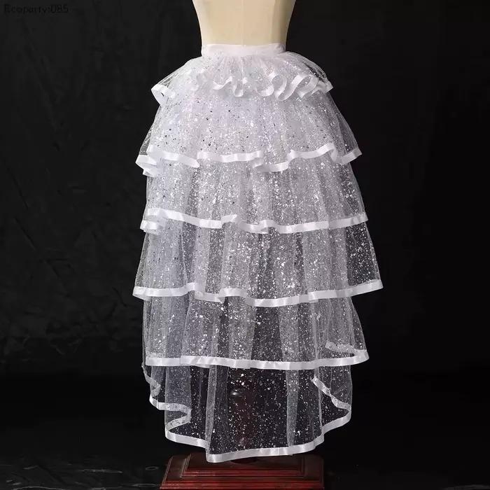Jupe en tulle gothique sexy style steampunk à nouer