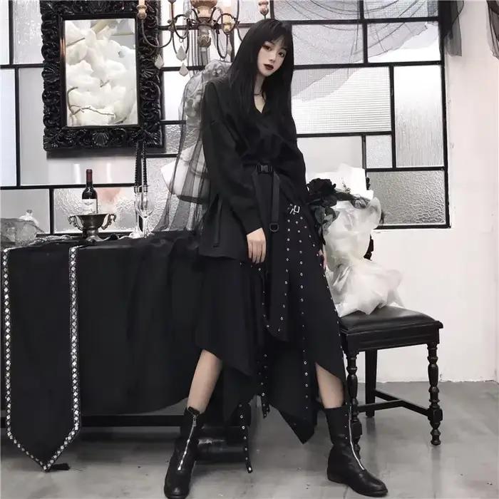 Jupe Steampunk gothique vintage victorienne pour femmes