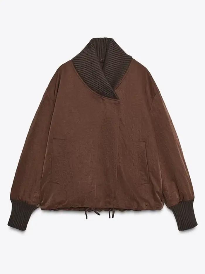 Cardigan élégant avec nœud à nouer pour femme, col en v, tricoté, contraste, manches longues, pulls, mode automne hiver 2025, vêtements d'extérieur pour dames