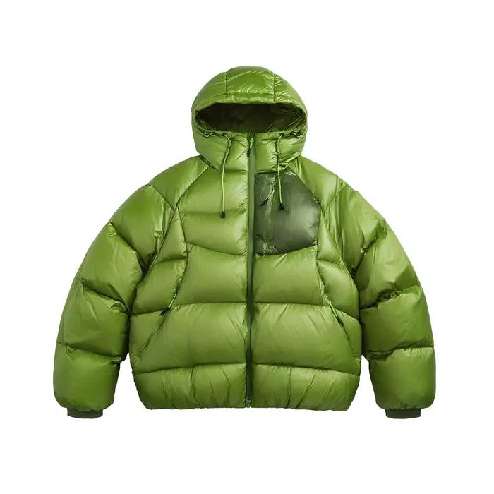 2025 hiver blanc canard doudoune mode hommes chaud à capuche vers le bas manteaux mâle épaissir vêtements d'extérieur surdimensionné doudoune