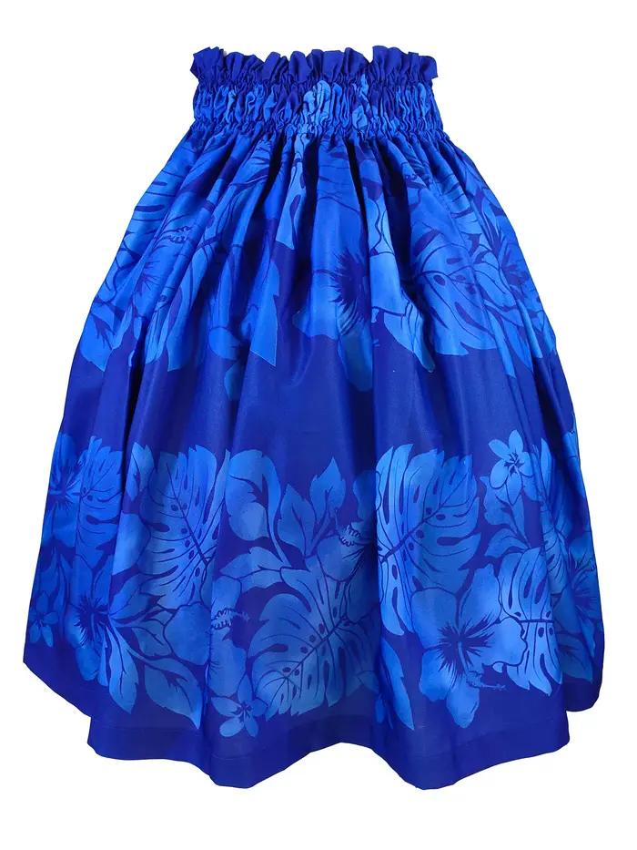 Jupe hawaïenne Hula Dance Pa'u imprimée Floral pour femmes, tenue festive et de performance, idéale pour les cérémonies de diplôme et événements familiaux