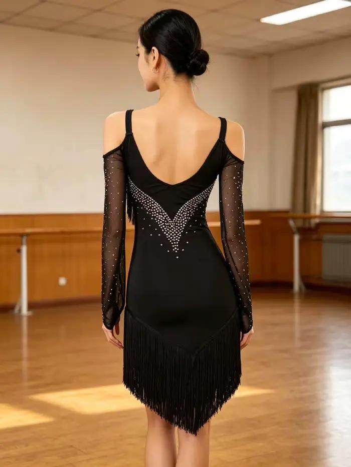 Jupe de brevLatine Noire à Manches sulfpour Femme