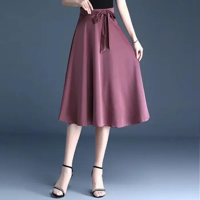Femme jupe été 2025 Midi une ligne jupes pour les femmes offre originale chaude esthétique nouveau en luxe élégant décontracté de haute qualité V
