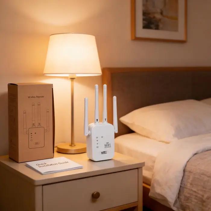 Répéteur WiFi 300 Mbps, amplificateur de signal sans fil 2,4 GHz, extenseur de portée WiFi longue portée 802.11N, routeur amplificateur de signal pour réseau domestique