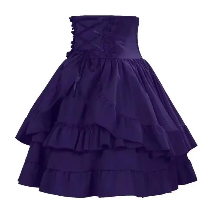 Jupe de style gothique médiéval vintage Y2k pour femmes