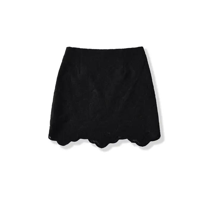Jupe française Vintage en dentelle pour femmes