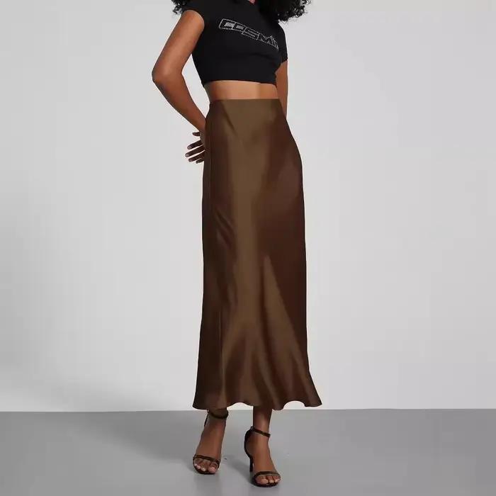Jupe mi-longue élégante et à la mode pour femmes