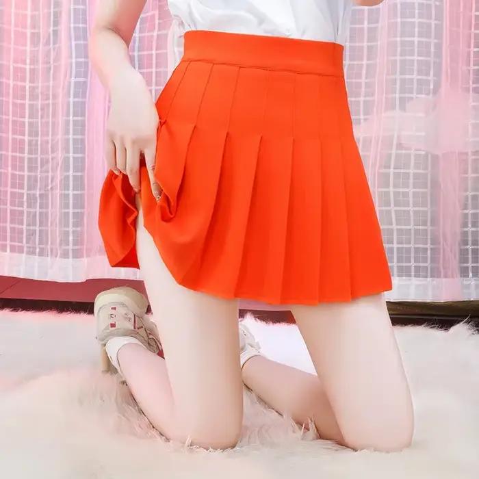 Sans doublure taille élastique jupe de Tennis plissée femmes athlétique Golf Skort tenues de Sport course Mini jupes