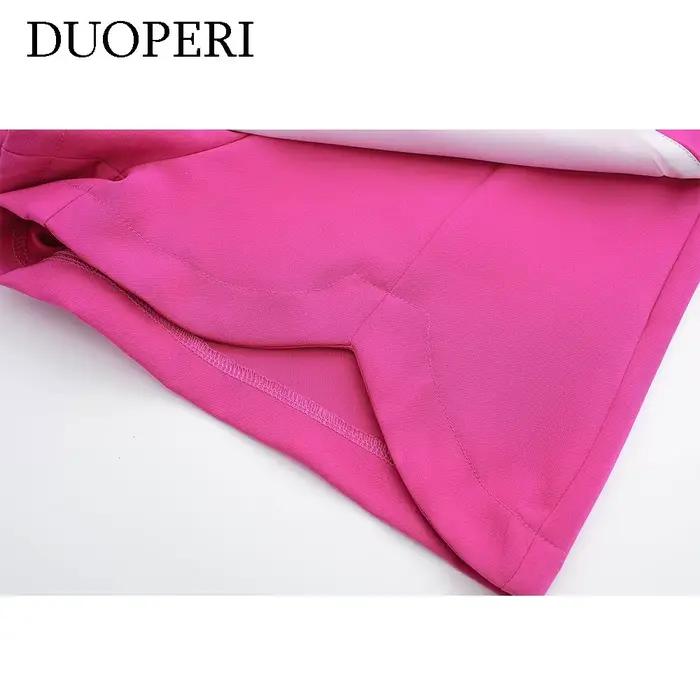 DUOPERI femmes mode plaine asymétrique jupe Style Shorts femme Chic élégant doux dame décontracté jupes courtes culottes