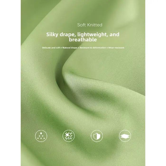 Jupe courte trapèze en satin vert pour femme – Élégance et style pur pour la saison printemps/été