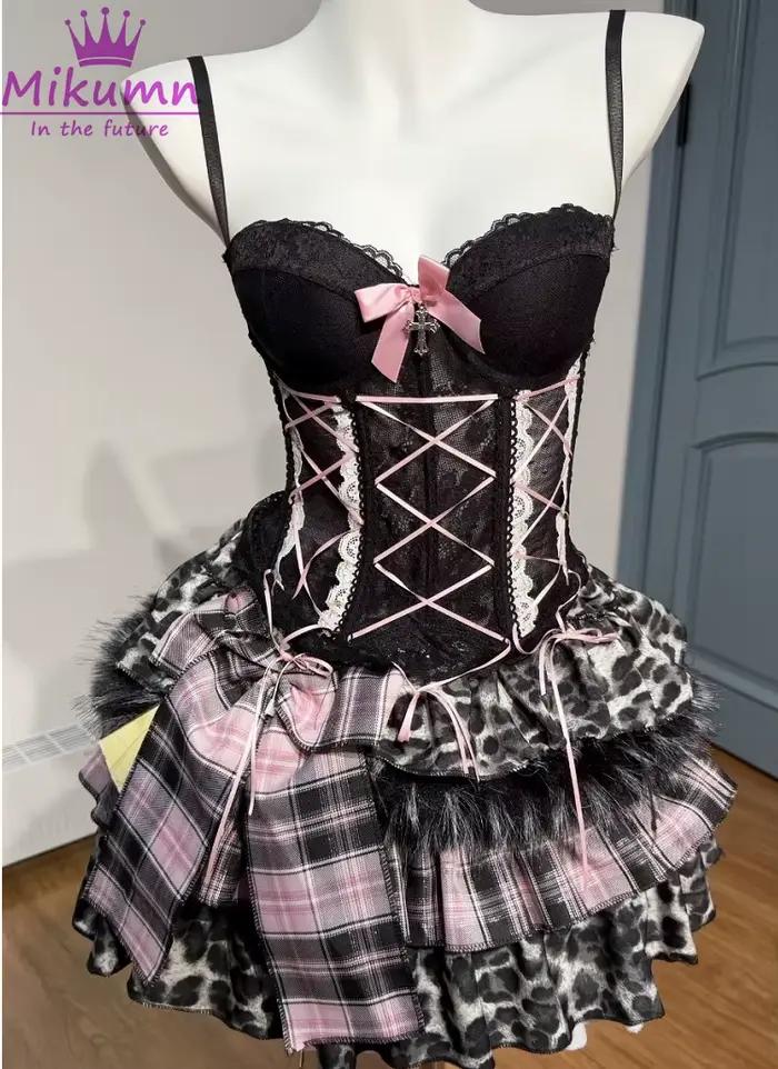 Ensemble jupe gothique Lolita Mikumn pour femme