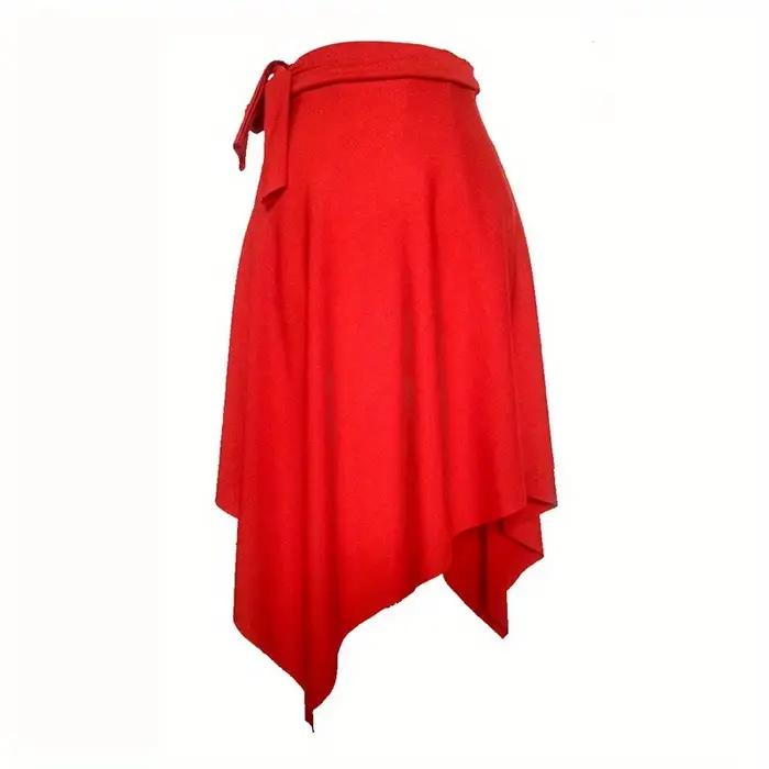 Jupe de danse latine – Foulard de hanche à nouer pour adulte avec ourlet asymétrique, tenue de pratique et de performance, robe de danse latine