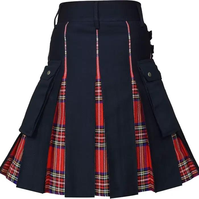 Jupe à boucle Vintage de Style écossais pour hommes et femmes