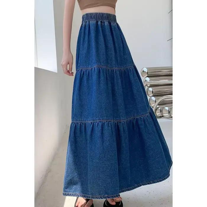 Jupe en jean pour femme, taille élastique, collection automne 2026