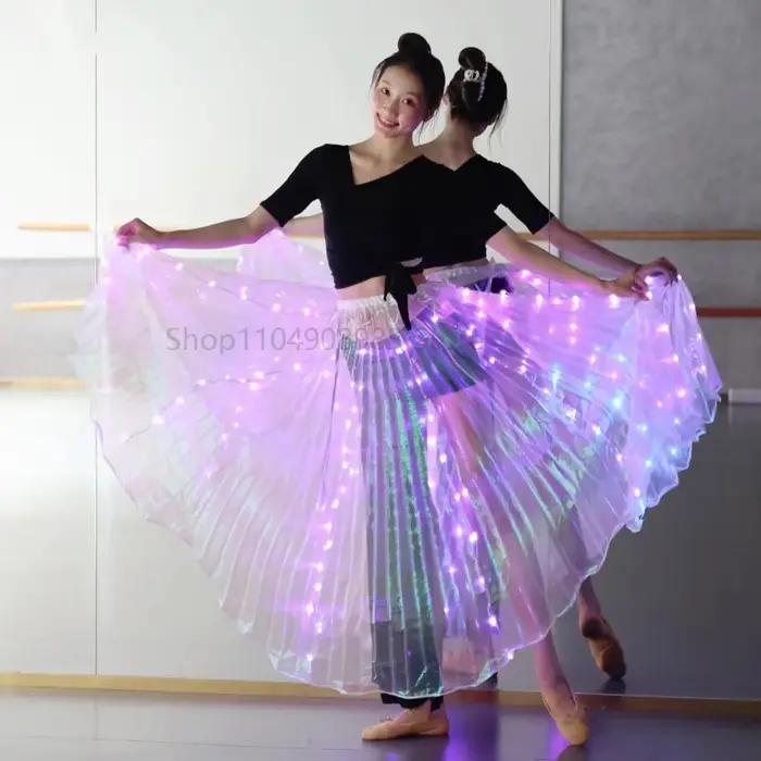 Jupe de danse lumineuse Led colorée Multiple pour adultes