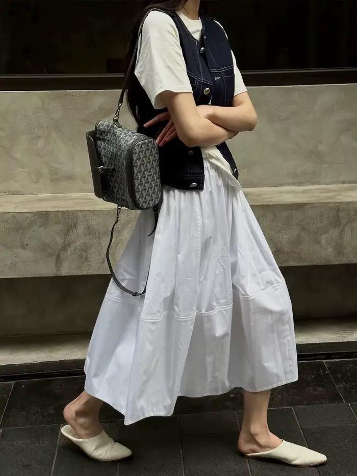 Jupe minimale décontractée pour femmes, style japonais, 100% coton