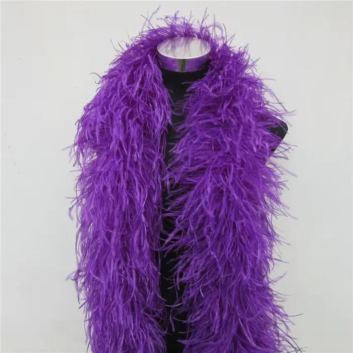 YY-tesco-Jupe Boa en plumes d'autruche, Costumes de garniture pour la fête, Châle, Artisanat, Boa en plumes de rose dans les décorations de mariage, 2 mètres, 2006