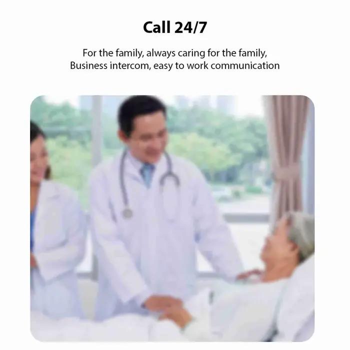 Interphone vocal sans fil, 2 pièces, longue portée de 1000 mètres, interphone de conversation bidirectionnel Portable pour personnes âgées, pour maison, Villa, hôpital