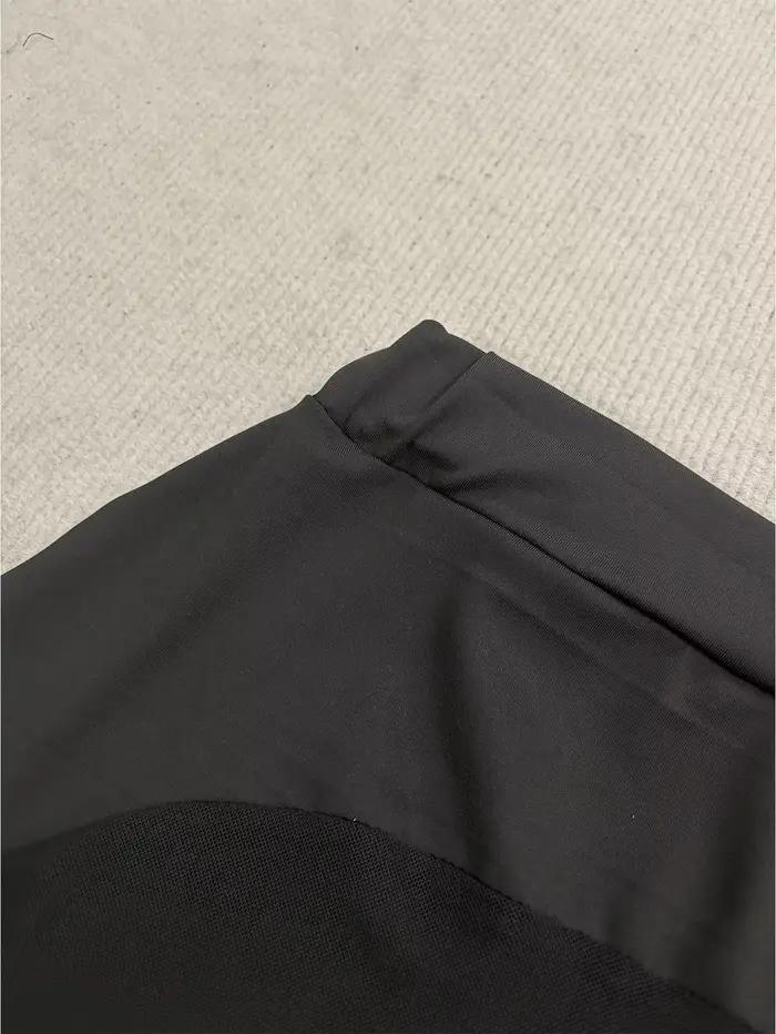 Jupe moulante classique polyvalente style rétro américain avec dos en maille transparente