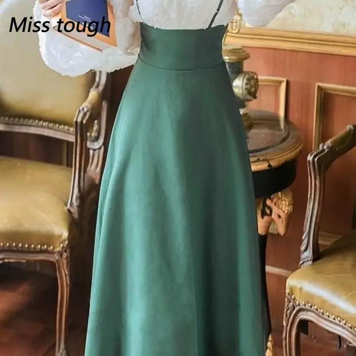 Jupe longue Miss Tough bas de Lolita style vintage Y2K pour femmes ajustée chic et confortable pour occasions spéciales et cosplay
