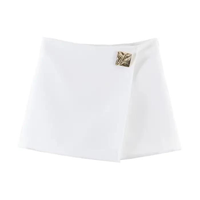 Jupe-short asymétrique décontractée et tendance pour femme
