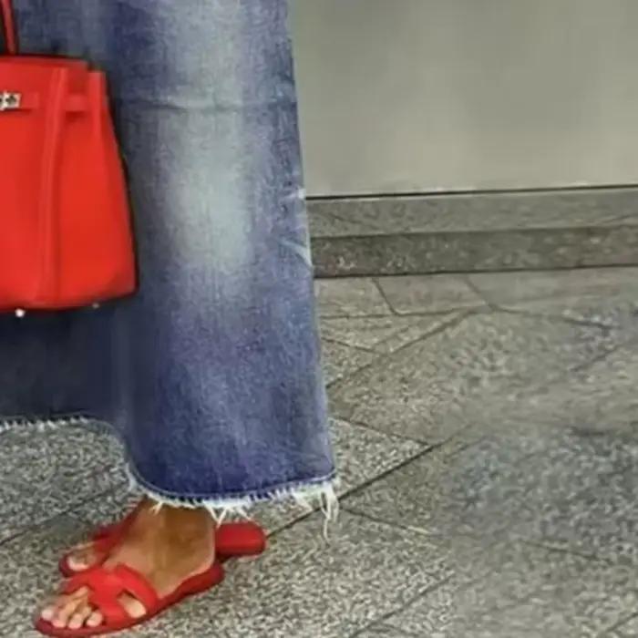 Jupe longue en jean Modigirl 2026 pour femme – Tendance automne-hiver