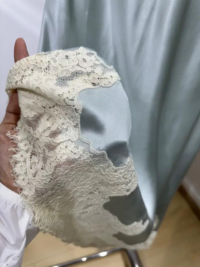 Jupe midi élégante pour femme en dentelle brodée