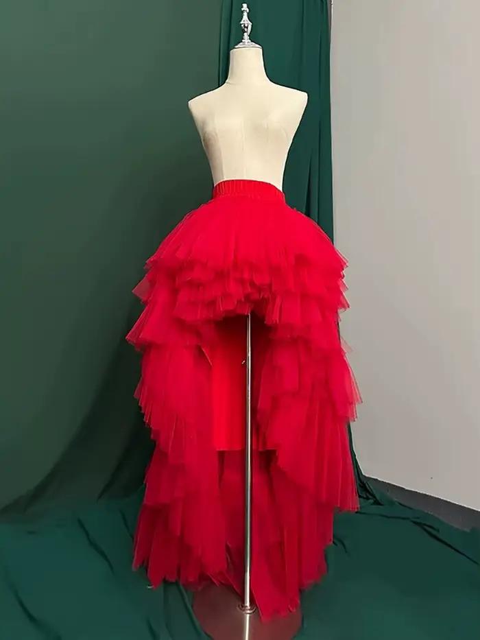 Jupe tutu longue à dos court, jupes de princesse à la mode