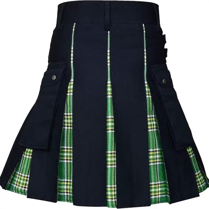 Jupe à boucle Vintage de Style écossais pour hommes et femmes
