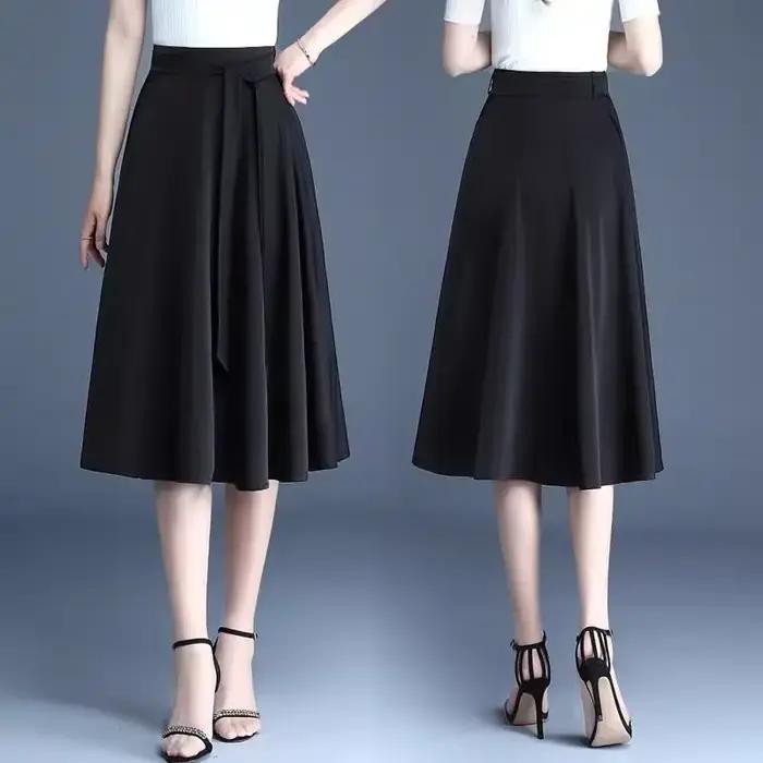 Femme jupe été 2025 Midi une ligne jupes pour les femmes offre originale chaude esthétique nouveau en luxe élégant décontracté de haute qualité V
