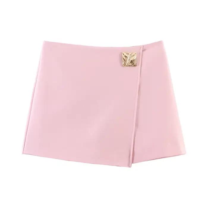 Jupe-short asymétrique décontractée et tendance pour femme