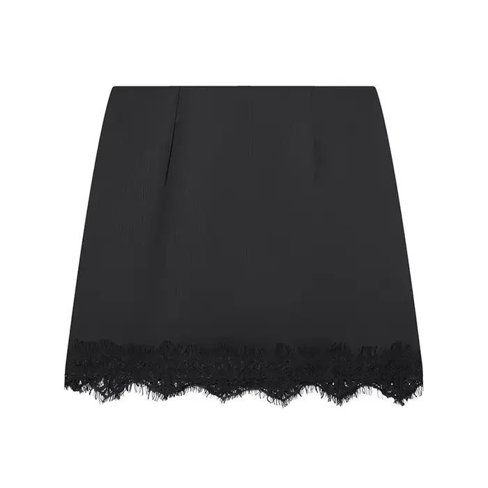 Mini jupe en dentelle sexy a-ligne pour femmes sorties nocturnes春夏新款女性超短蕾丝裙夜店派对百搭