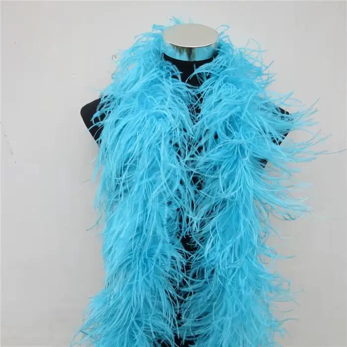 YY-tesco-Jupe Boa en plumes d'autruche, Costumes de garniture pour la fête, Châle, Artisanat, Boa en plumes de rose dans les décorations de mariage, 2 mètres, 2006