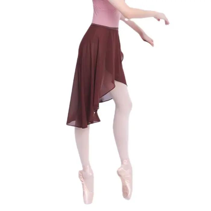 Jupe de Ballet jupe de danse femmes longue jupe de danse en mousseline de soie jupe de Skate Tutu de Ballet boucles réglables ballerine