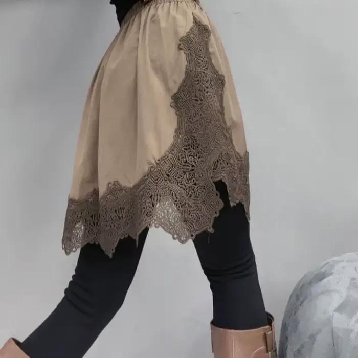 Jupe inférieure d'automne et d'hiver empilée à l'intérieur pour couvrir les fesses empilées pour porter