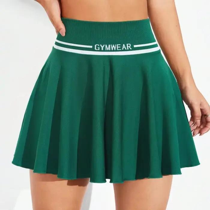 Jupe courte de Tennis à Badminton en tricot sans couture pour femmes