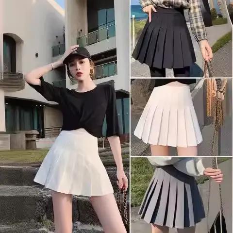 Jupe d'été Y2K Kpop pour femmes plissée, mini, au-dessus du genou, polyester, junior, style européen, printemps/été, parti, halloween